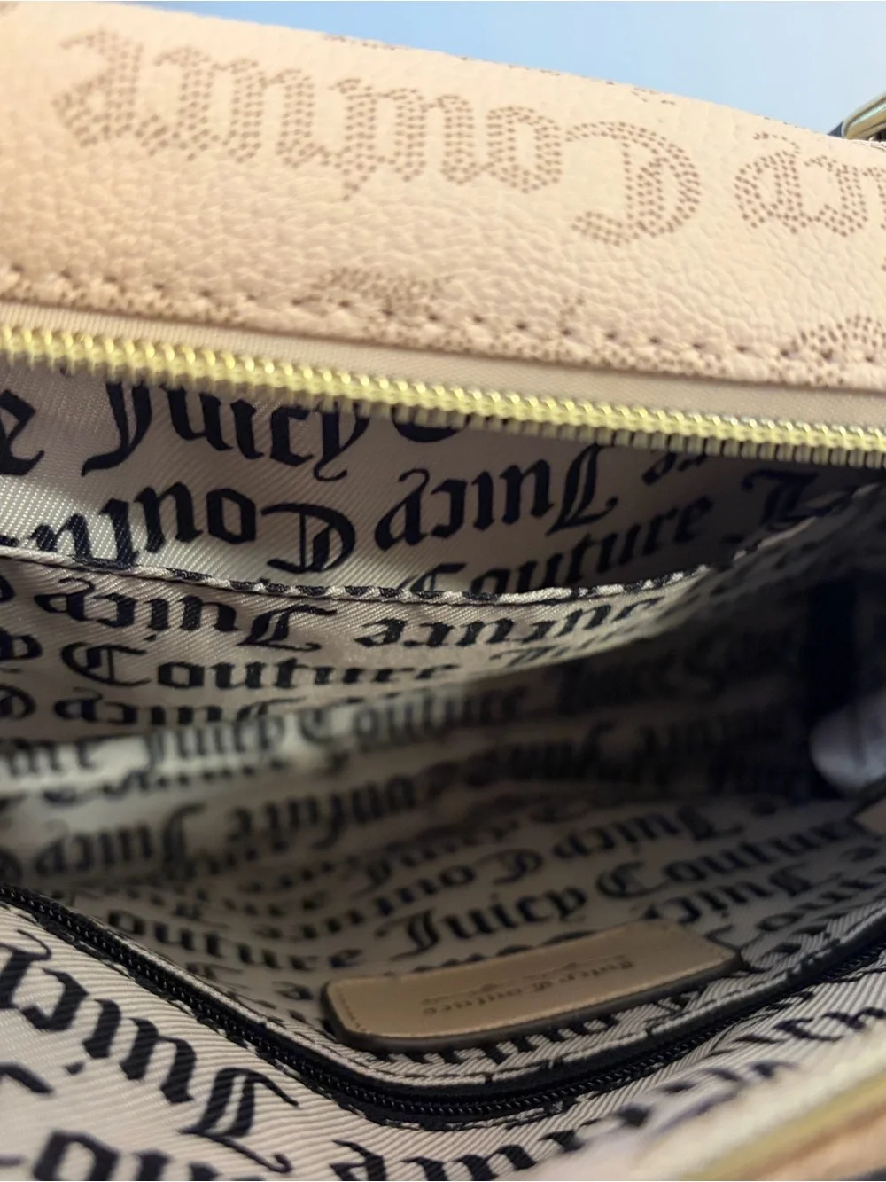 Juicy Couture Light Pink Logo Satchel with Heart Tag